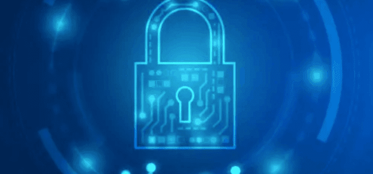 UAV survey data security concept showing encrypted aerial mapping data protected by digital lock. Secure processing and delivery of UAV survey data ensures accurate aerial mapping outputs that integrate directly with CAD and GIS platforms.