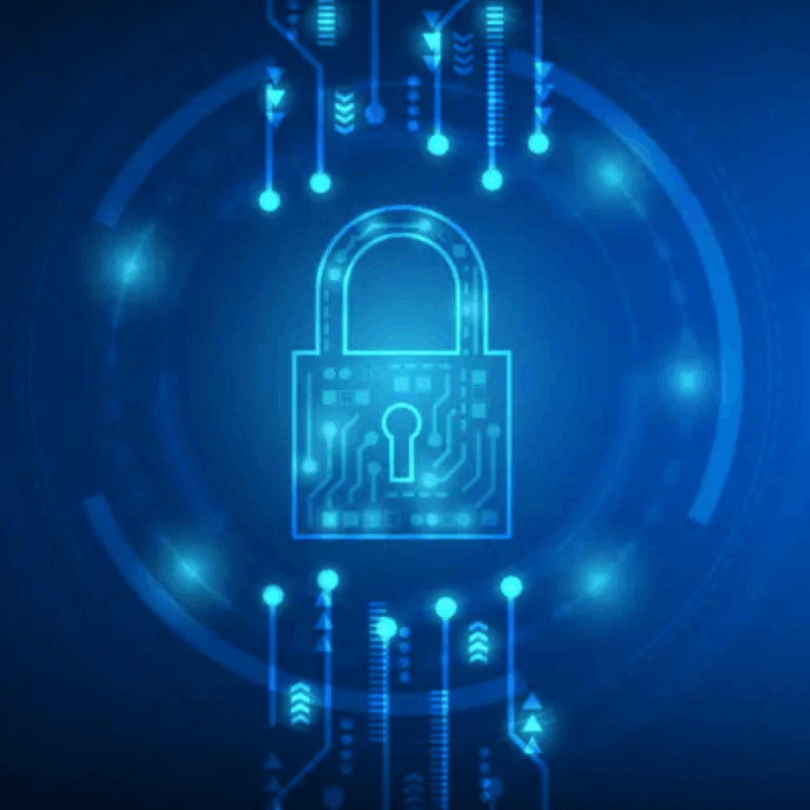 UAV survey data security concept showing encrypted aerial mapping data protected by digital lock. Secure processing and delivery of UAV survey data ensures accurate aerial mapping outputs that integrate directly with CAD and GIS platforms.